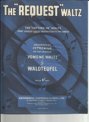 The request waltz - Old Sheet Music by Ascherberg Hopwood & crew