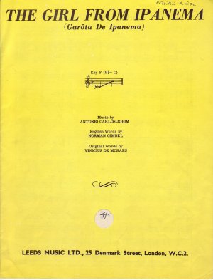The girl from Ipanema - Old Sheet Music by Leeds