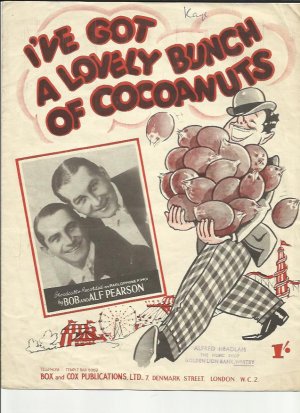 I've got a lovely bunch of cocoanuts - Old Sheet Music by Box & Cox