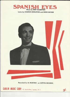 Spanish eyes - Old Sheet Music by Carlin