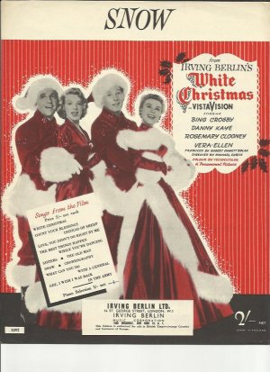 Snow - Old Sheet Music by Irving Berlin