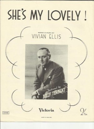 She's my lovely - Old Sheet Music by Victoria