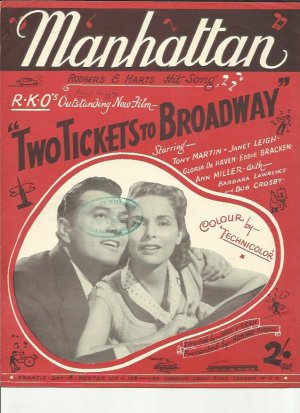 Manhattan - Old Sheet Music by Francis Day & Hunter
