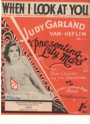 When I look at you - Old Sheet Music by Sun