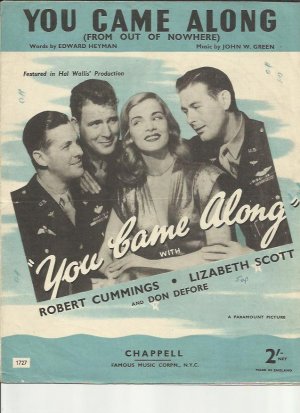 You came along - Old Sheet Music by Chappell