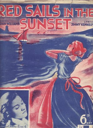 Red sails in the sunset - Old Sheet Music by Peter Maurice
