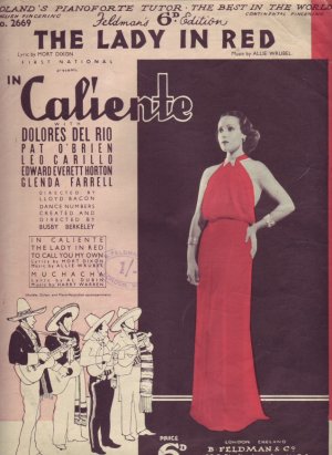The lady in red - Old Sheet Music by Feldman
