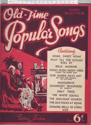 Old-time Popular Songs. - Old Sheet Music by Paxton