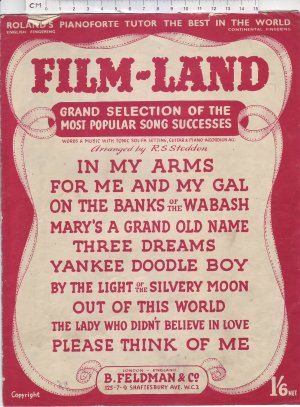 Film-Land - Old Sheet Music by Feldman