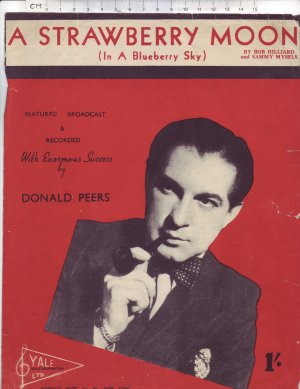 A Strawberry Moon (In A Blueberry Sky) - Old Sheet Music by Yale