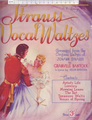 Strauss Vocal Waltzes - Old Sheet Music by W. Paxton & Co Ltd.
