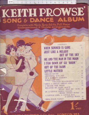 Keith Prowse' Song & Dance Album - Old Sheet Music by Keith Prowse & Co Ltd.