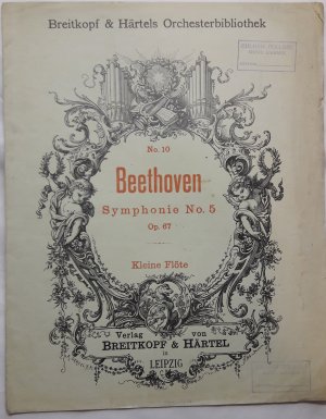 Symphonie No. 5 - Old Sheet Music by Breitkpf & Hartels