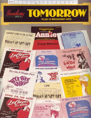 Broadway Plus, Tomorrow plus 15 Broadway hits. - Old Sheet Music by MPL