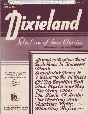 Dixieland - Old Sheet Music by Feldman