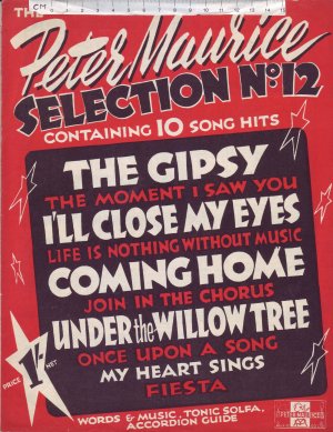 Peter Maurice Selection No. 12 - Old Sheet Music by Peter Maurice