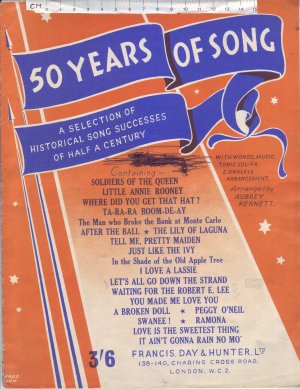 50 Years of Song - Old Sheet Music by Francis Day