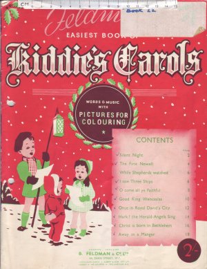 Kiddie's Carols - Old Sheet Music by Feldman
