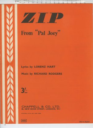 Zip - Old Sheet Music by Chappell