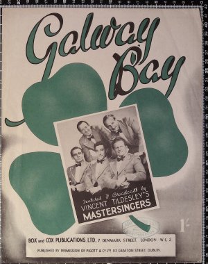 Galway Bay - Old Sheet Music by Box and Cox Publications. Ltd