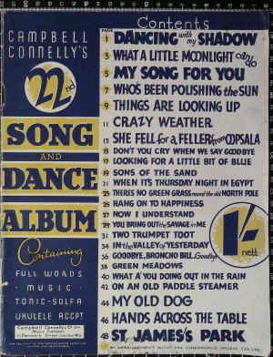 Campbell Connelly's 22nd Song & Dance Album - Old Sheet Music by Campbell Connely & Co. Ltd